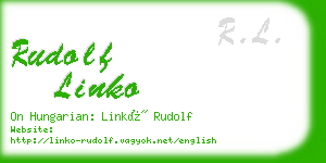 rudolf linko business card